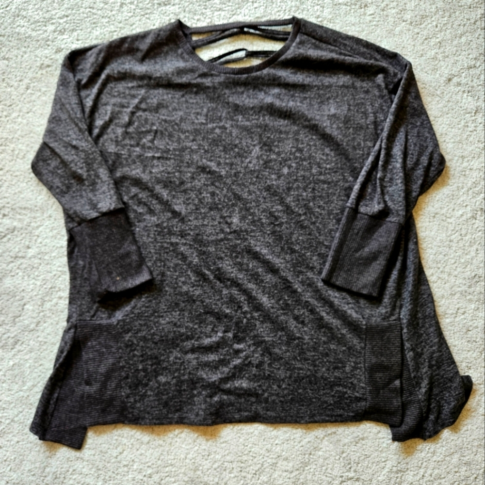 BKE Boutique Charcoal Knit Top
